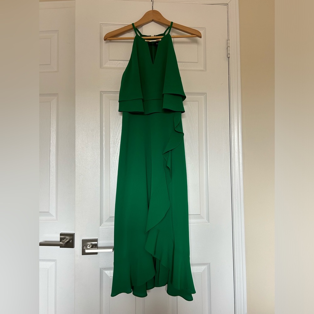 Dress Emerald Green Flow Midi size 4